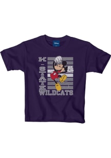 Blue 84 K-State Wildcats Youth Purple Mickey Big Hooray Short Sleeve T-Shirt