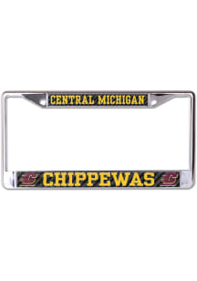 Central Michigan Chippewas Carbon License Plate Frame - Black