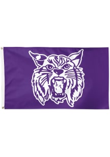 K-State Wildcats 3x5 ft Silk Screen Grommet Flag - Purple