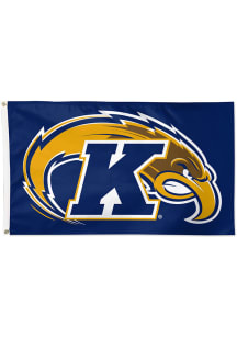 Kent State Golden Flashes 3x5 ft Silk Screen Grommet Flag - Blue