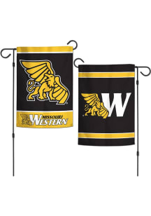 Missouri Western Griffons 12x18 inch 2 Sided Garden Flag - Black