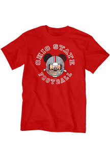 Blue 84 Ohio State Buckeyes Red Mickey Football Short Sleeve Fashion T Shirt