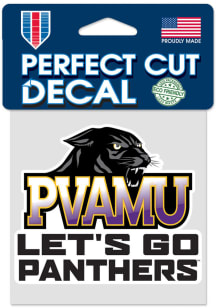 Prairie View A&M Panthers 4x4 Slogan Auto Decal - Purple