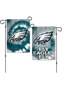 Philadelphia Eagles Tie Dye Garden Flag - Midnight Green