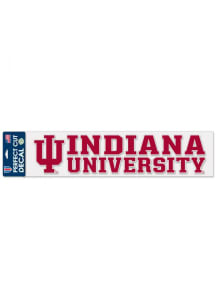 Indiana Hoosiers 4x17 Perfect Cut Auto Decal - Red