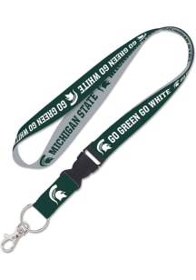Michigan State Spartans Slogan Lanyard - Green