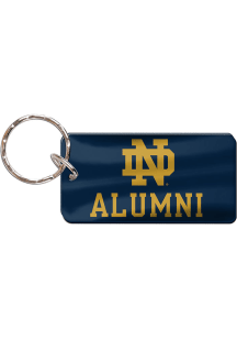 Notre Dame Fighting Irish Alumni Rectangle Keychain - Navy Blue