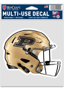 Purdue Boilermakers 3.75x5 Helmet Auto Decal - Gold