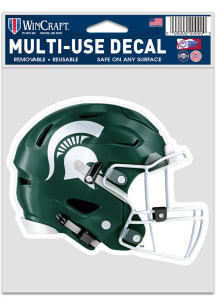 Michigan State Spartans 3.75x5 Helmet Auto Decal - Green