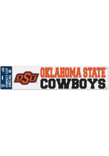 Oklahoma State Cowboys 4X17 Perfect Cut Bumper Sticker - Orange