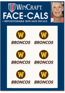 Western Michigan Broncos 6 Pack Tattoo