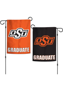 Oklahoma State Cowboys 12.5X18 Gaduate Garden Flag - Black