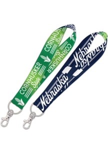Nebraska Key Strap 1 Inch Lanyard - Green