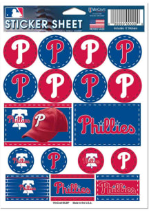 Philadelphia Phillies 5x7 Souvenir Stickers - Red
