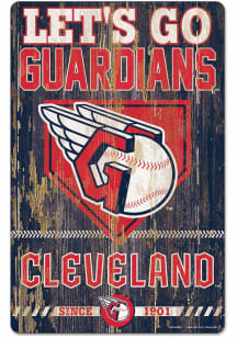 Cleveland Guardians 11x17 Established Sign - Navy Blue