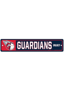 Cleveland Guardians Street Zone Sign - Red