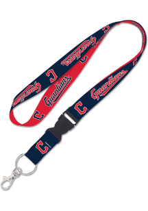 Cleveland Guardians Team Color Detachable Lanyard - Navy Blue