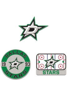 Dallas Stars Souvenir Enamel 3pk Pin - Green