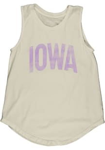 Blue 84 Iowa Womens Ivory Lennon Wordmark Tank Top