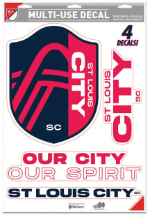 St Louis City SC 11x17 Auto Decal - Navy Blue