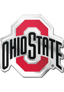 Ohio State Buckeyes Acrylic Car Emblem - Red