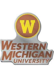 Western Michigan Broncos Acrylic Car Emblem - Brown