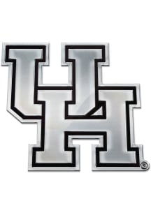 Houston Cougars Chrome Car Emblem - Grey