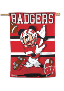 Wisconsin Badgers 28x40 Disney Banner - Red
