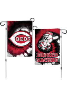 Cincinnati Reds Tie Dye 3x5 Garden Flag - Red