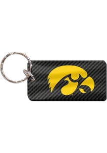Iowa Hawkeyes Carbon Keychain - Black