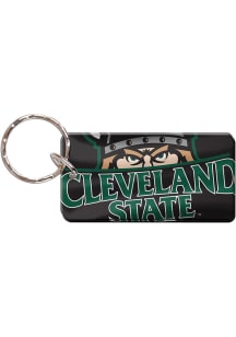 Cleveland State Vikings Mega Line Keychain - Green