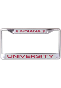 Indiana Hoosiers Metallic License Plate Frame - Red