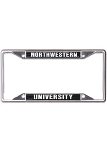 Northwestern Wildcats Metallic License Plate Frame -