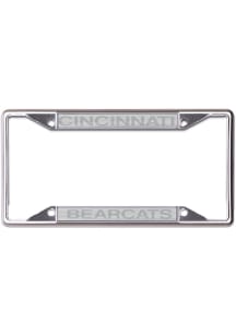 Cincinnati Bearcats Frosted Metallic License Plate Frame - Grey