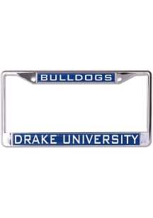 Drake Bulldogs Metallic Inlaid License Plate Frame - Blue