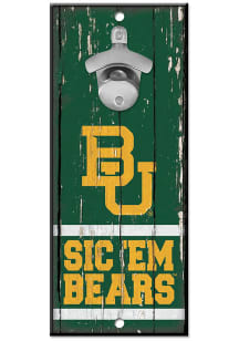 Baylor Bears Bottle Opener Sign - Green