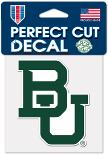 Baylor Bears 4x4 Auto Decal - Green