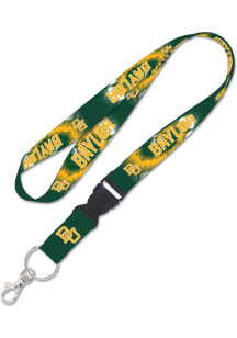 Baylor Bears Tie Dye Lanyard - Green