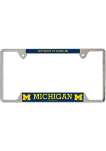 Michigan Wolverines Thin Metal Inlaid License Plate Frame - Yellow