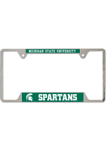 Michigan State Spartans Thin Metal Inlaid License Plate Frame - Green