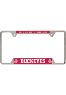 Ohio State Buckeyes Thin Metal Inlaid License Plate Frame - Red