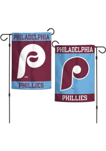 Philadelphia Phillies 12.5x18 stripe Garden Flag - Light Blue