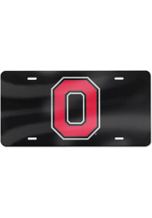 Ohio State Buckeyes Red Acrylic Design Car Accessory License Plate
