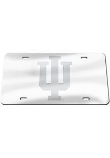 Indiana Hoosiers Grey Frosted Car Accessory License Plate
