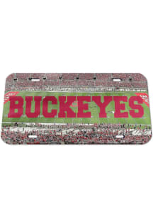 Ohio State Buckeyes Red Stadium Car Accessory License Plate