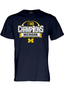 Blue 84 Michigan Wolverines Blue 2022 Big Ten Conference Champions Short Sleeve T Shirt