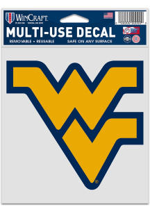 West Virginia Mountaineers 3.75x5 Secondary Logo Auto Decal - Navy Blue