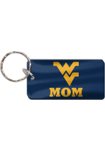 West Virginia Mountaineers Mom Keychain - Navy Blue