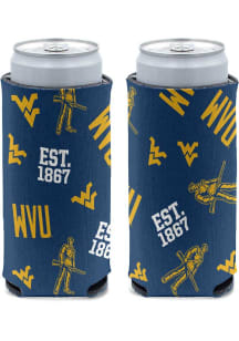 West Virginia Mountaineers Scatterprint Slim Coolie