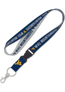 West Virginia Mountaineers Heathered Lanyard - Navy Blue